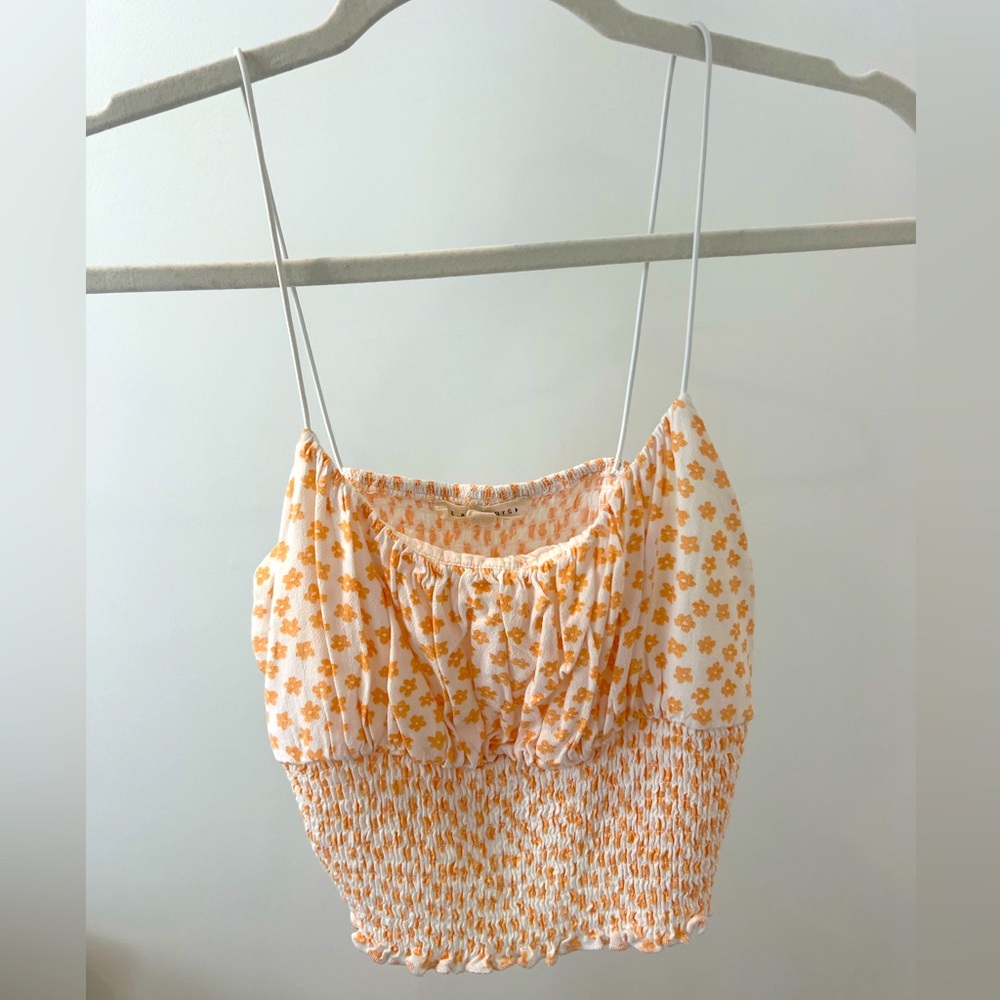 LA Hearts by PacSun orange blossom floral tank